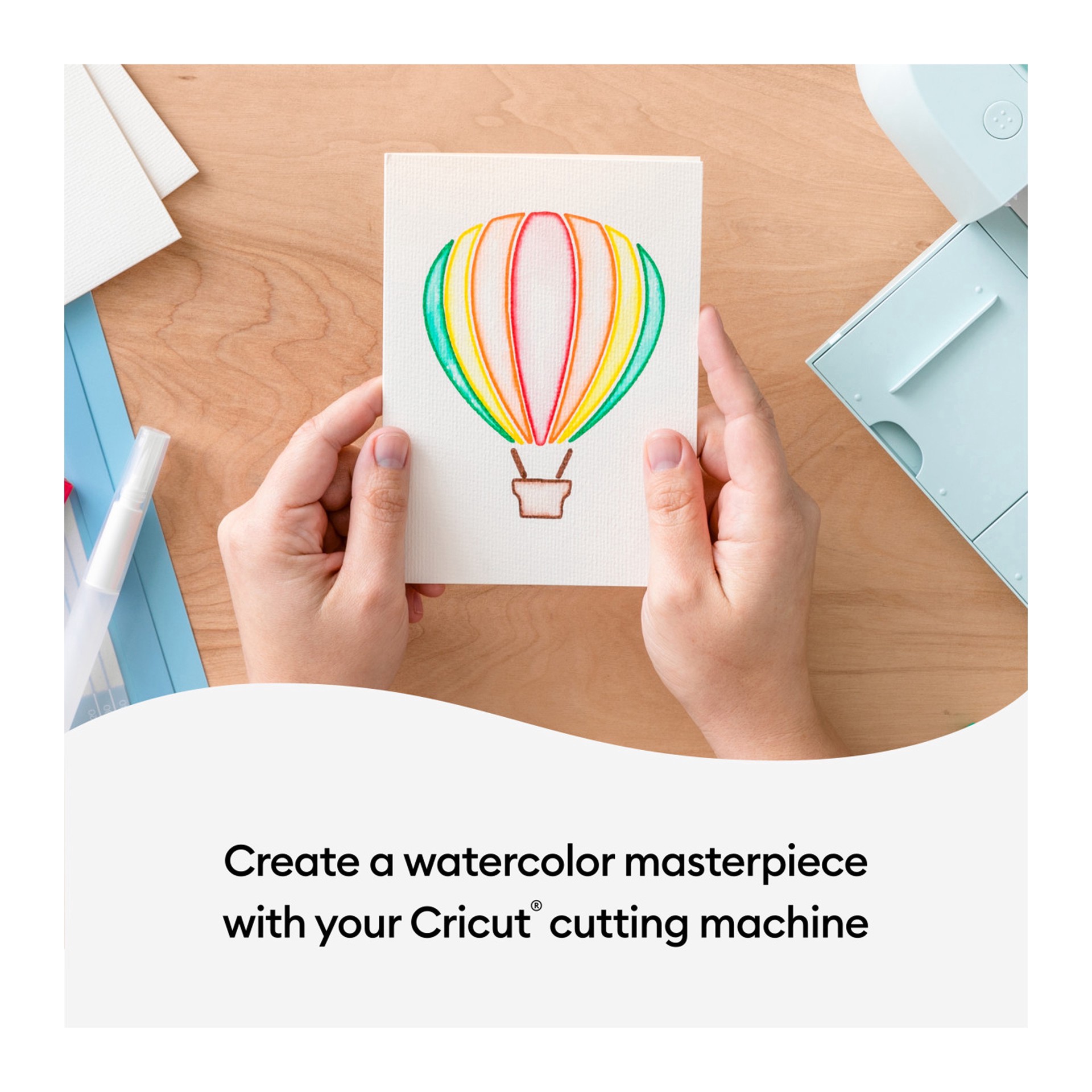 slide 2 of 8, Cricut Watercolor Marker & Brush Set, 9 ct