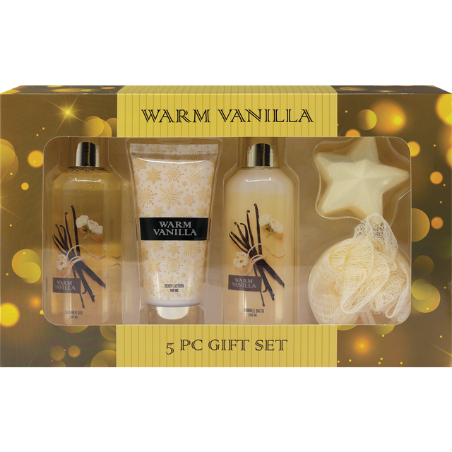slide 1 of 1, FREIDA & JOE Freida And Joe Warm Vanilla Shower Gift Set - 5Pcs, 1 ct