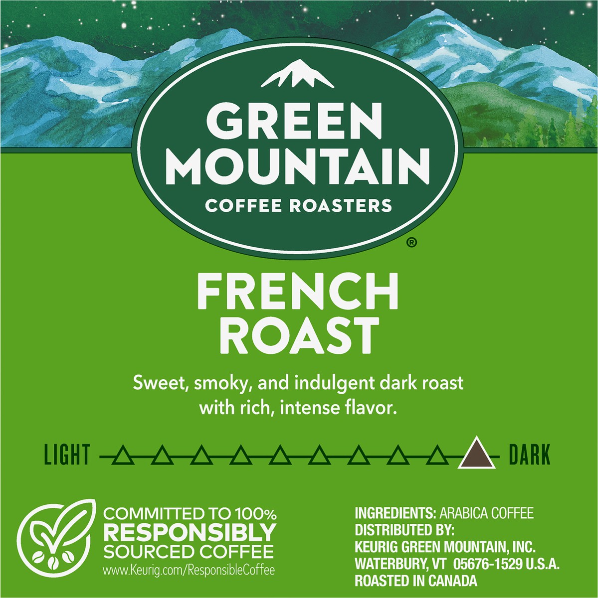 slide 5 of 7, Green Mountain Coffee Roasters French Roast Keurig K-Cup Pods, Dark Roast Coffee, 12 Count, 12 ct