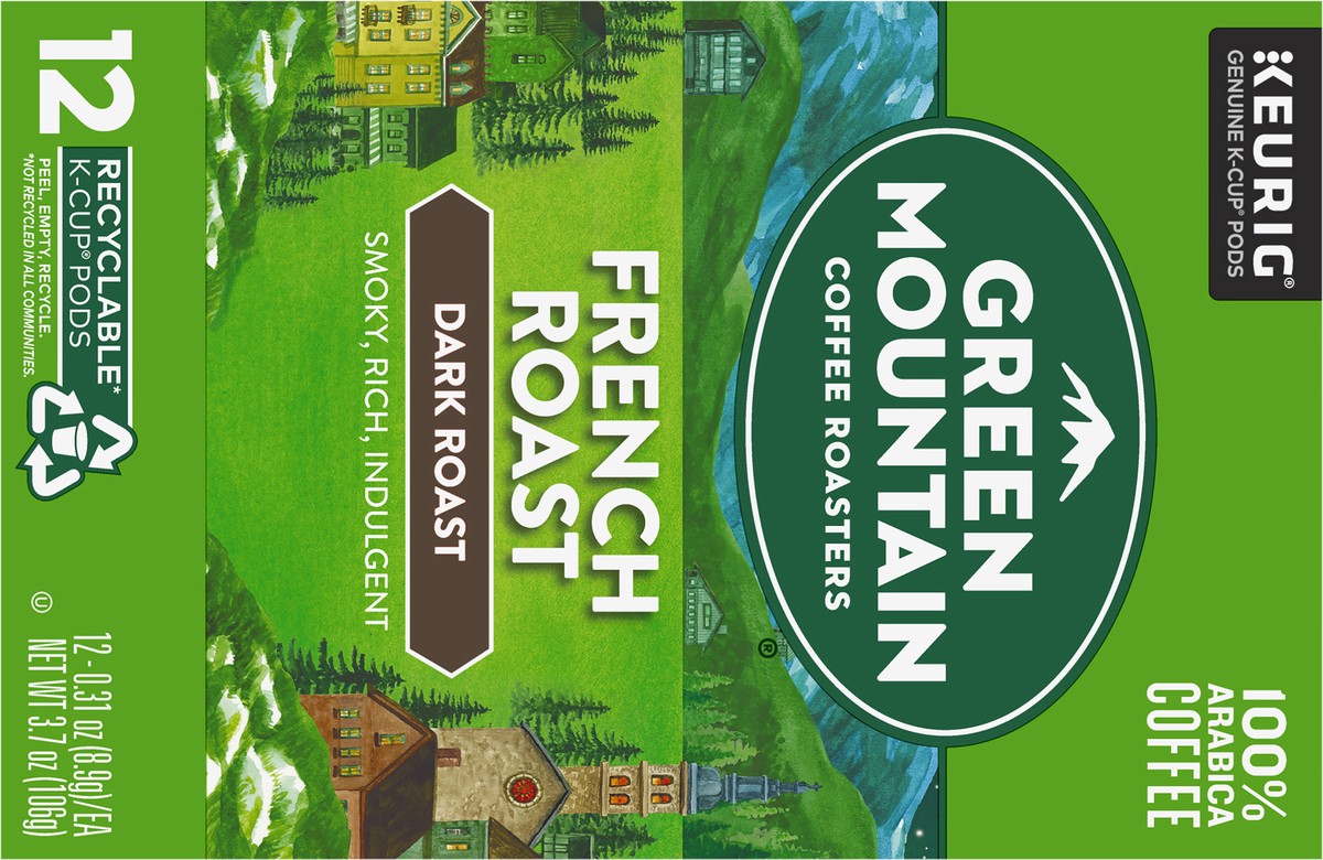 slide 7 of 7, Green Mountain Coffee Roasters French Roast Keurig K-Cup Pods, Dark Roast Coffee, 12 Count, 12 ct