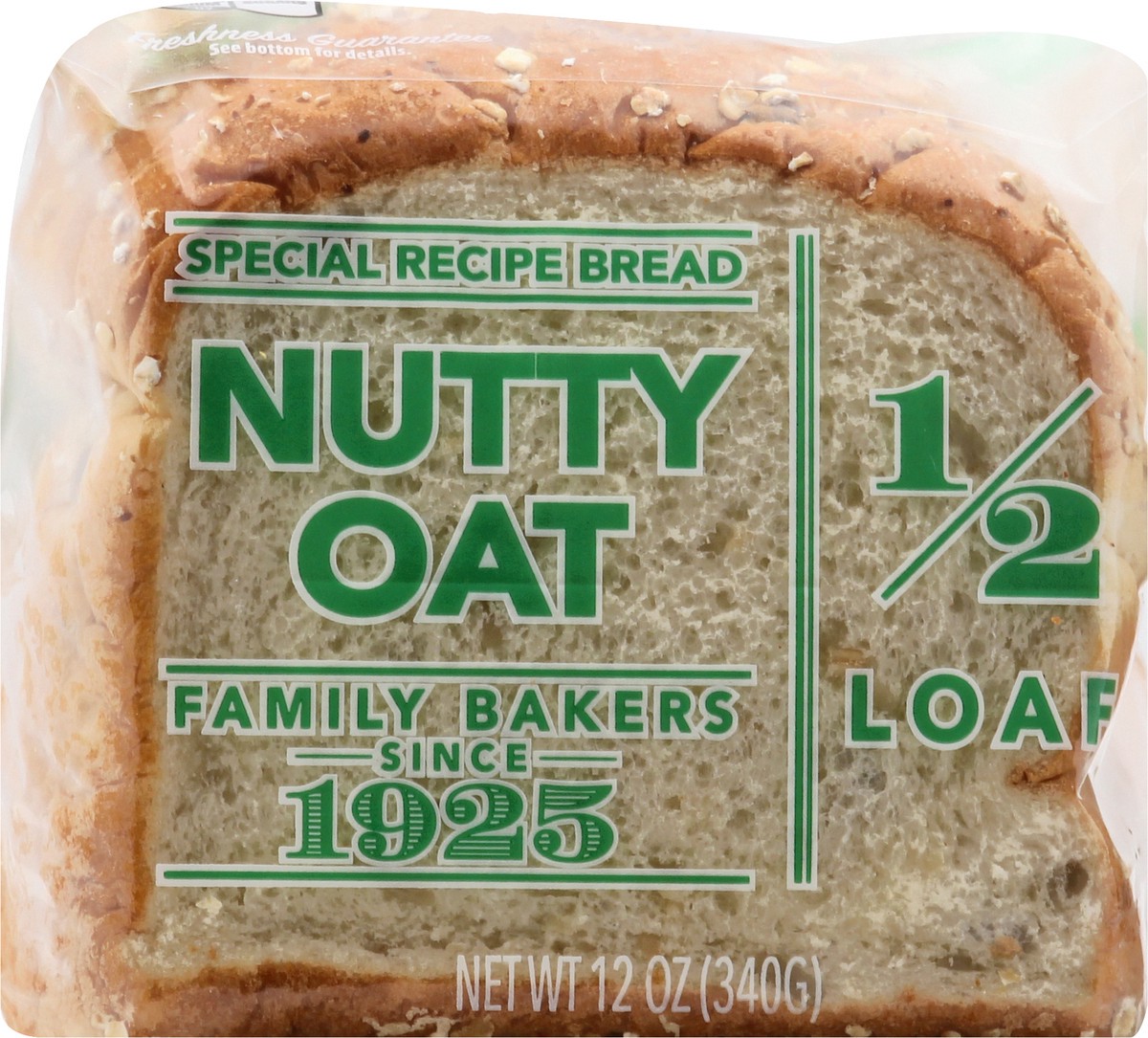 slide 1 of 9, Lewis Bakeries Nutty Oat Half Loaf Bread, 1/2 Loaf, 12 oz, 12 oz