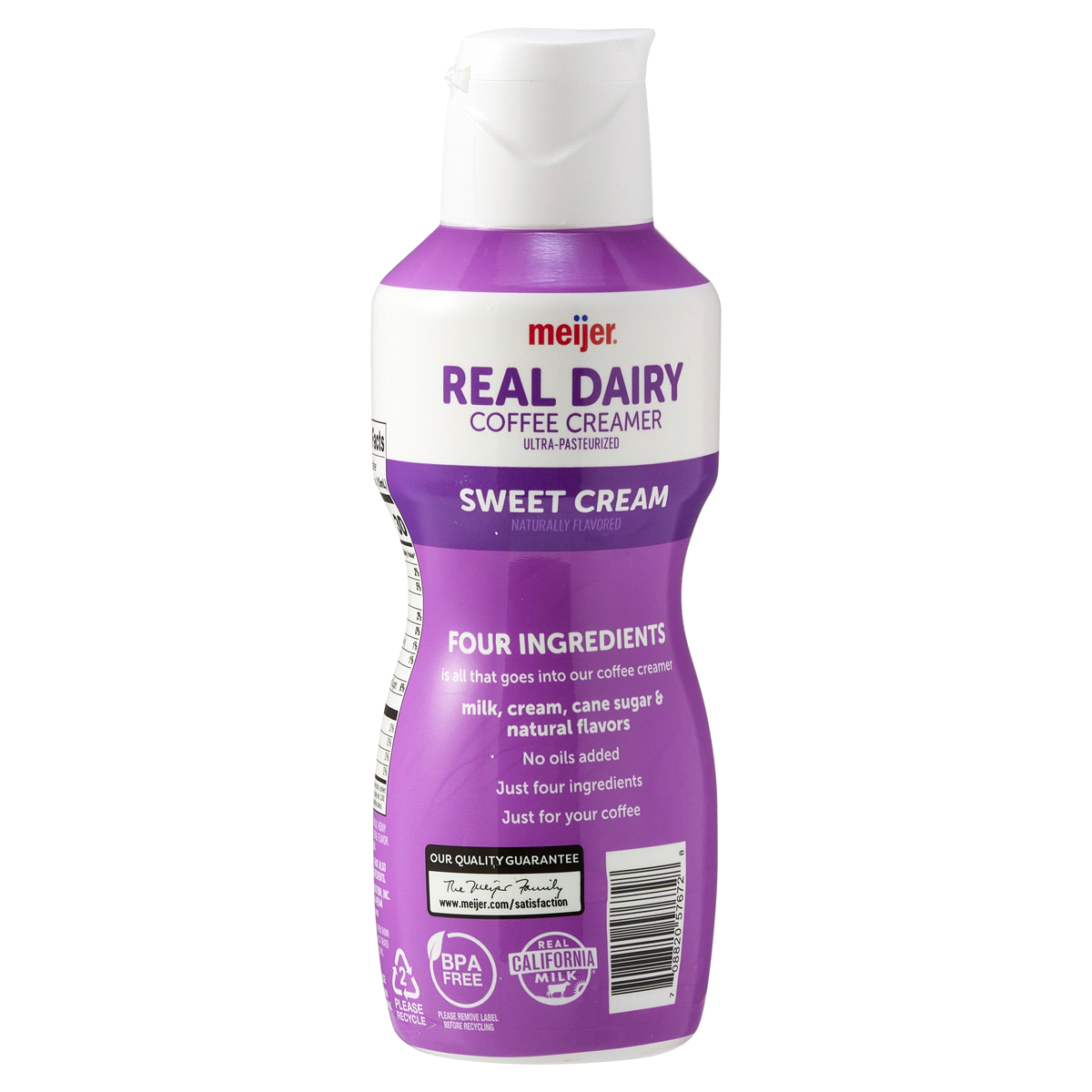 slide 2 of 21, Meijer Real Dairy Coffee Creamer Sweet Cream, 32 oz