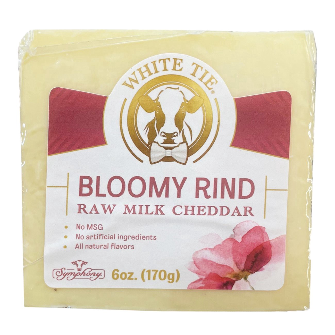 slide 1 of 1, White Tie Bloomy Rind Raw Cheddar Cheese, 6 oz