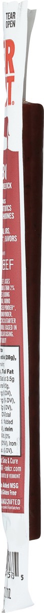 slide 5 of 9, Vermont Smoke & Cure BBQ Seasoned Beef Stick 1 oz, 1 oz