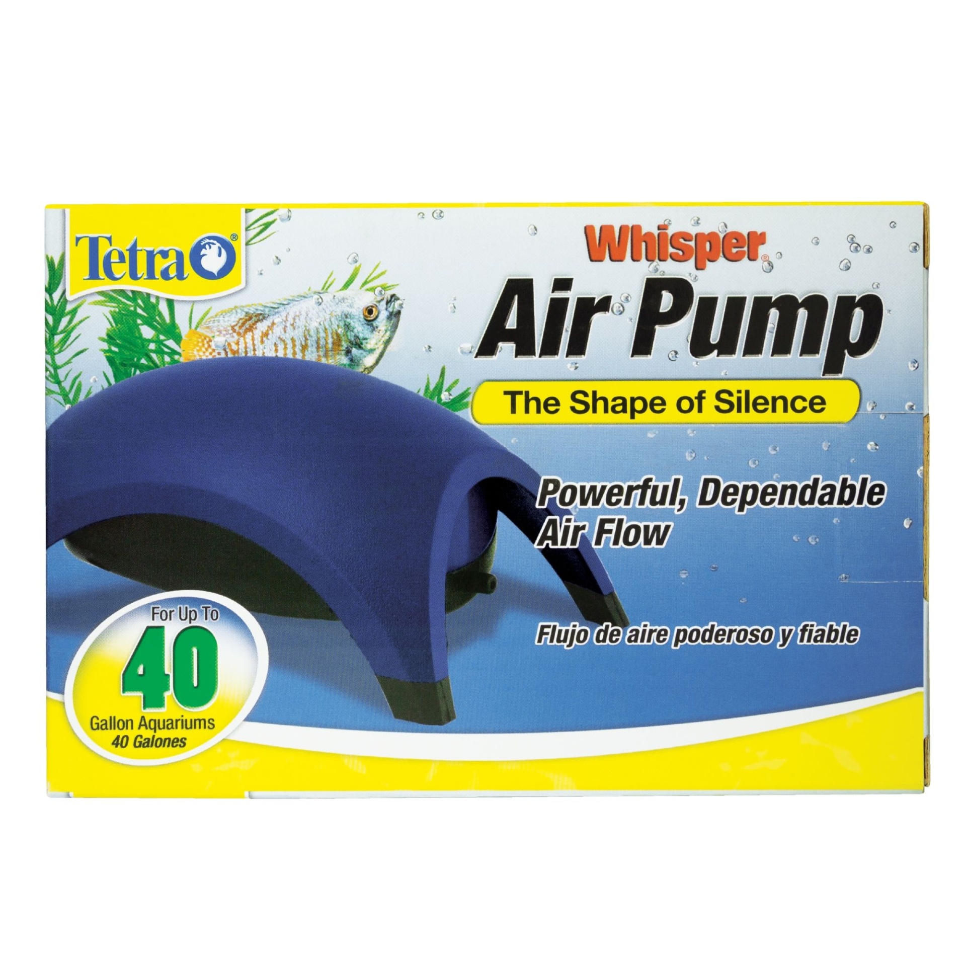 slide 1 of 1, Tetra Whisper Aquarium Air Pump, For 40 gallon Aquariums, 1 gal