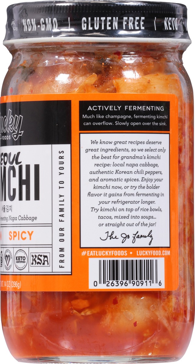 slide 7 of 9, Lucky Foods Seoul Vegan Spicy Kimchi - 14 OZ, 14 oz