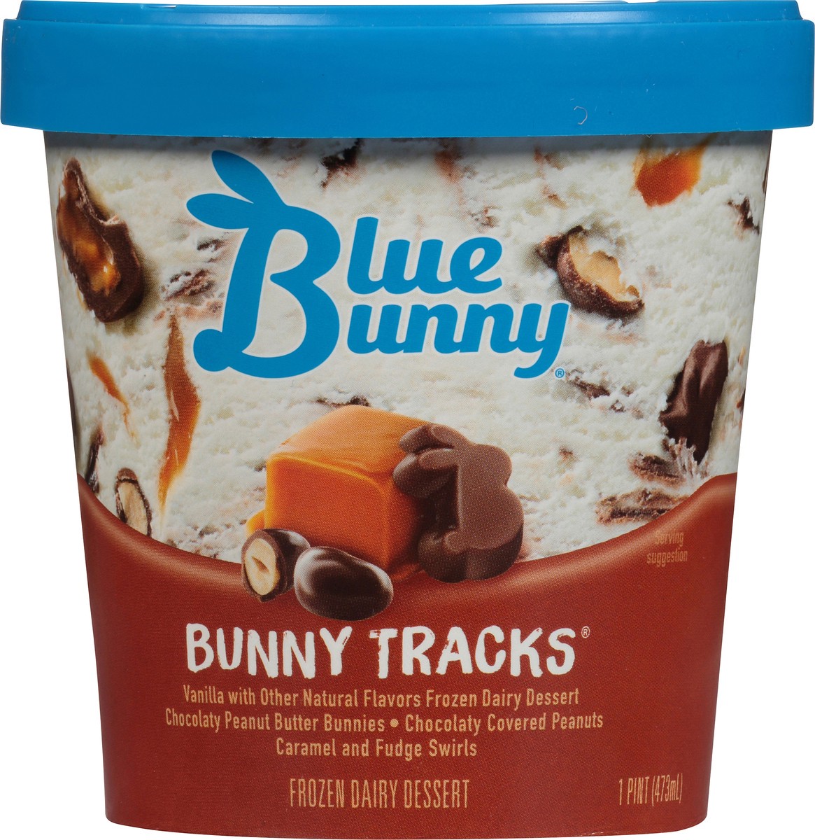 slide 3 of 10, Blue Bunny Bunny Tracks Frozen Dairy Dessert 1 pt, 1 pint