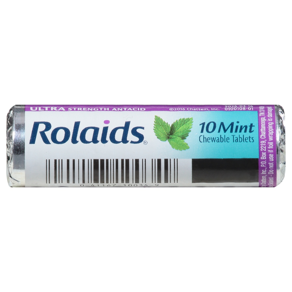 slide 1 of 1, Rolaids Antacid, Ultra Strength, Chewable Tablets, Mint, 10 ct