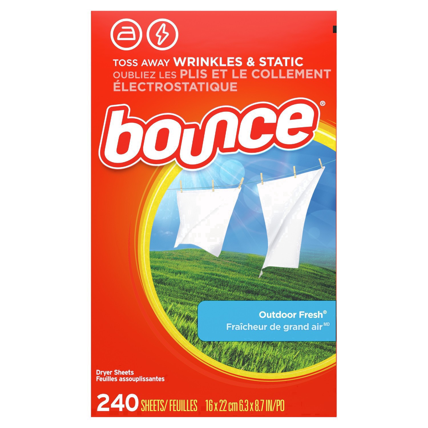 slide 23 of 49, Bounce Outdoor Fresh Dryer Sheets 240 ea, 