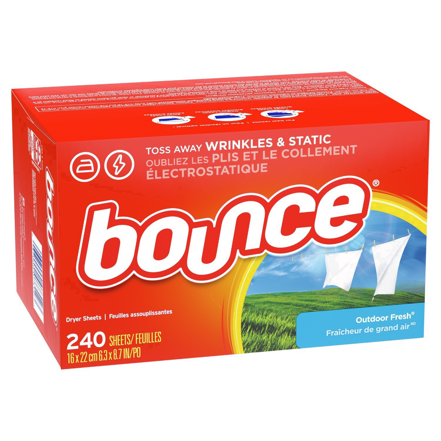 slide 32 of 49, Bounce Outdoor Fresh Dryer Sheets 240 ea, 