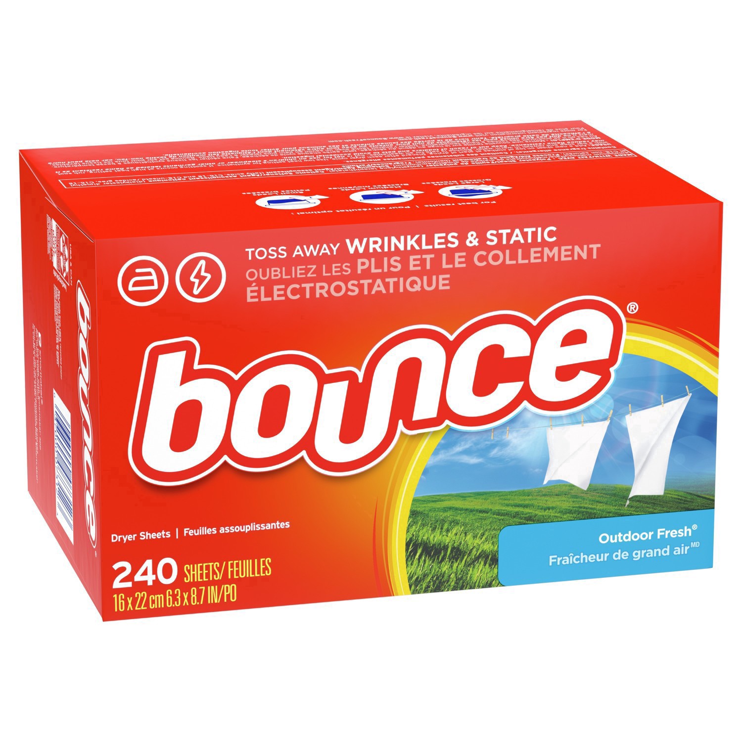 slide 37 of 49, Bounce Outdoor Fresh Dryer Sheets 240 ea, 