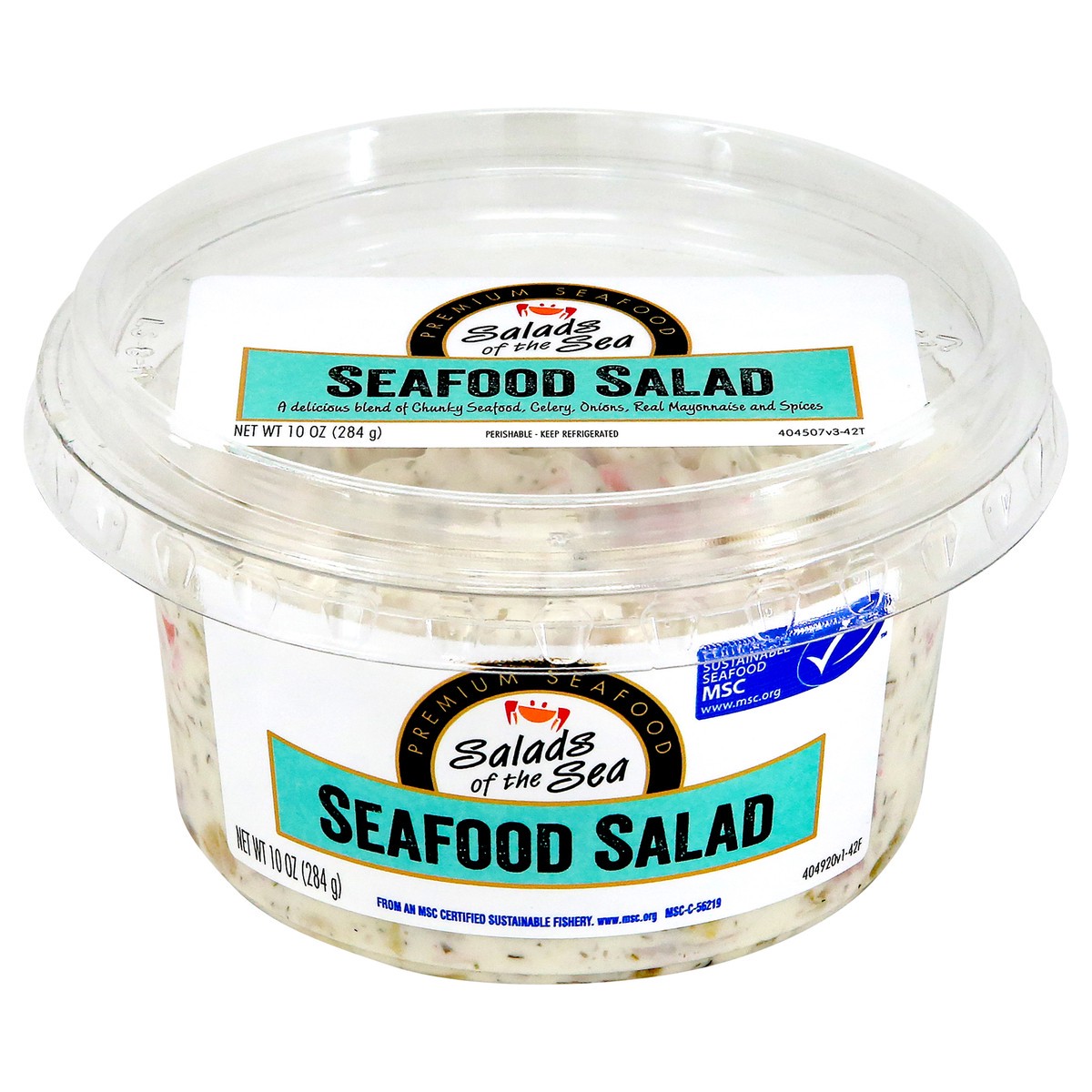 slide 1 of 9, Salads of the Sea Seafood Salad 10oz, 10 oz