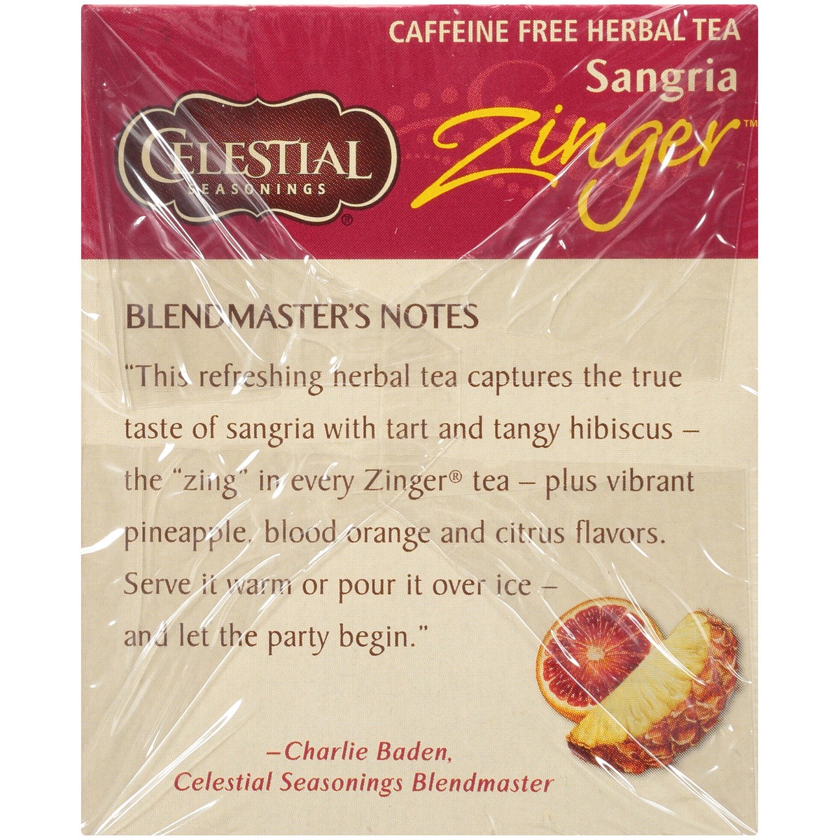 slide 3 of 10, Celestial Seasonings Sangria Zinger Caffeine Free Herbal Tea Bags - 1.5 oz, 1.5 oz