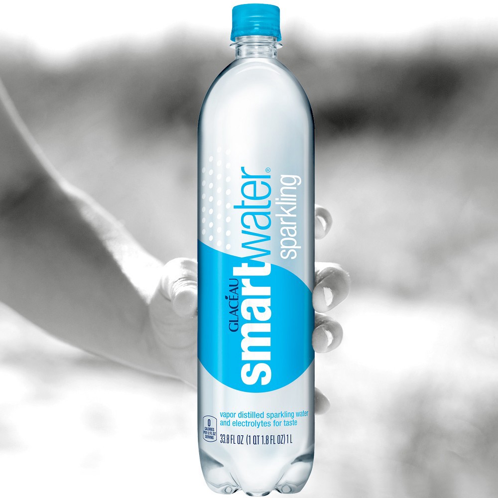 slide 3 of 3, smartwater Water - 33.8 oz, 1 liter