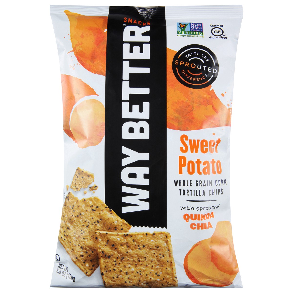 slide 1 of 1, Way Better Snacks Whole Grain Corn Sweet Potato Tortilla Chips 5.5 oz, 5.5 oz