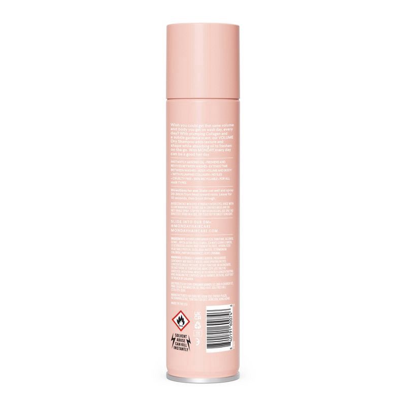 slide 3 of 5, Monday Volume Dry Shampoo with Collagen 6.7 fl oz, 6.7 fl oz