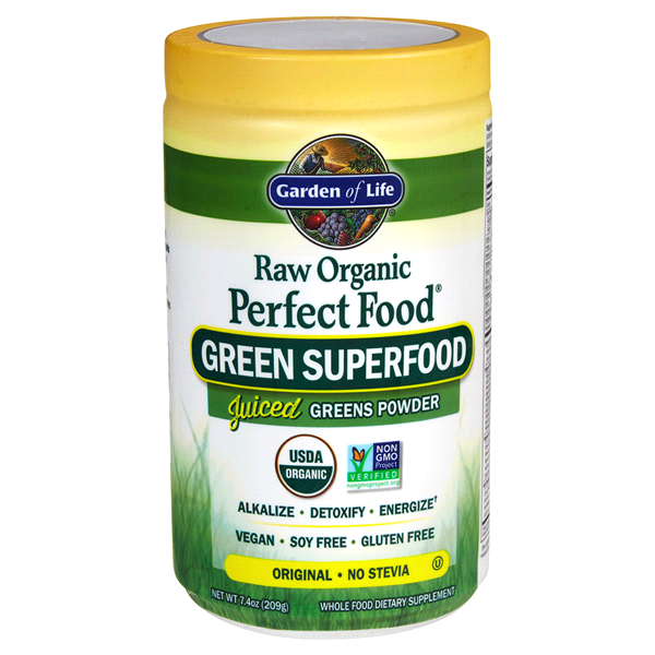slide 1 of 1, Garden of Life Raw Organic Perfect Food Green Superfood Original Powder Item, 8.5 oz
