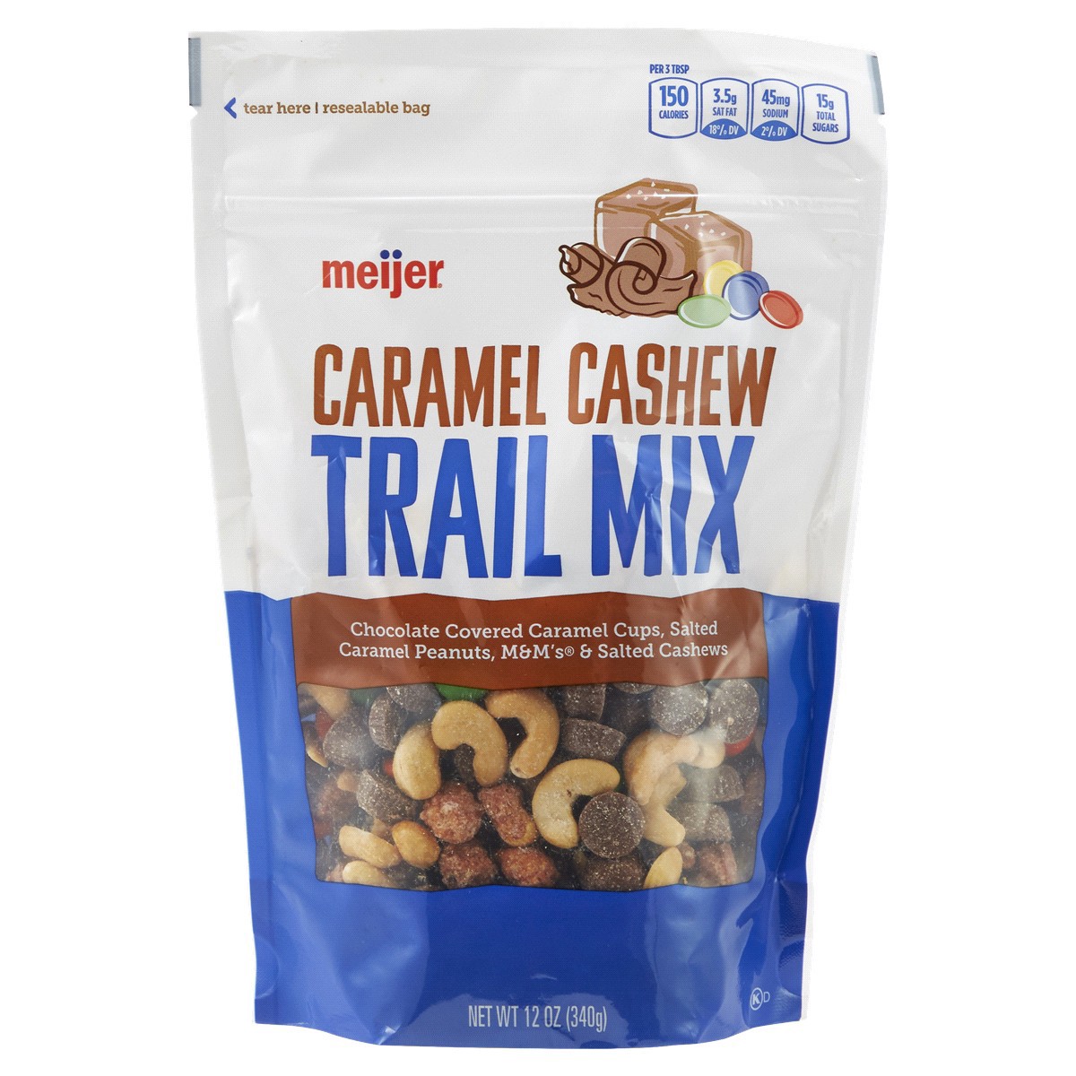 slide 1 of 5, Meijer Caramel Cashew Trail Mix, 12 oz