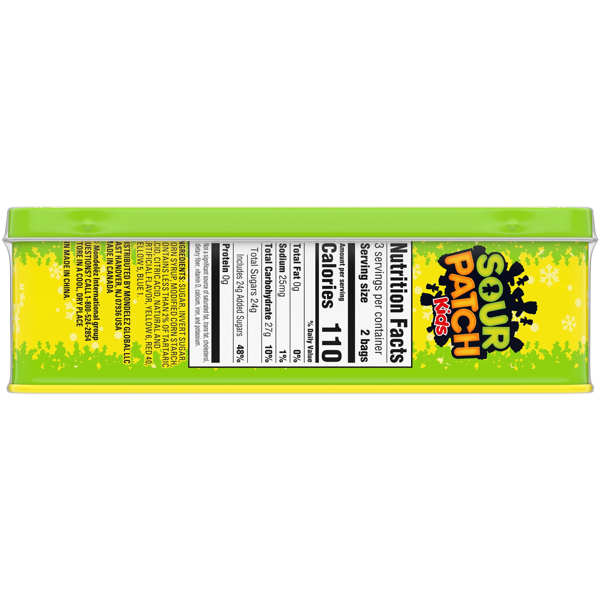 slide 7 of 7, SOUR PATCH KIDS Soft & Chewy Candy Filled Holiday Tins, 0.20 lb