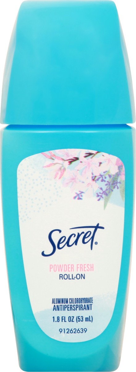 slide 8 of 9, Secret Roll-On Antiperspirant & Deodorant, Powder Fresh, 1.8 Oz, 1 ct