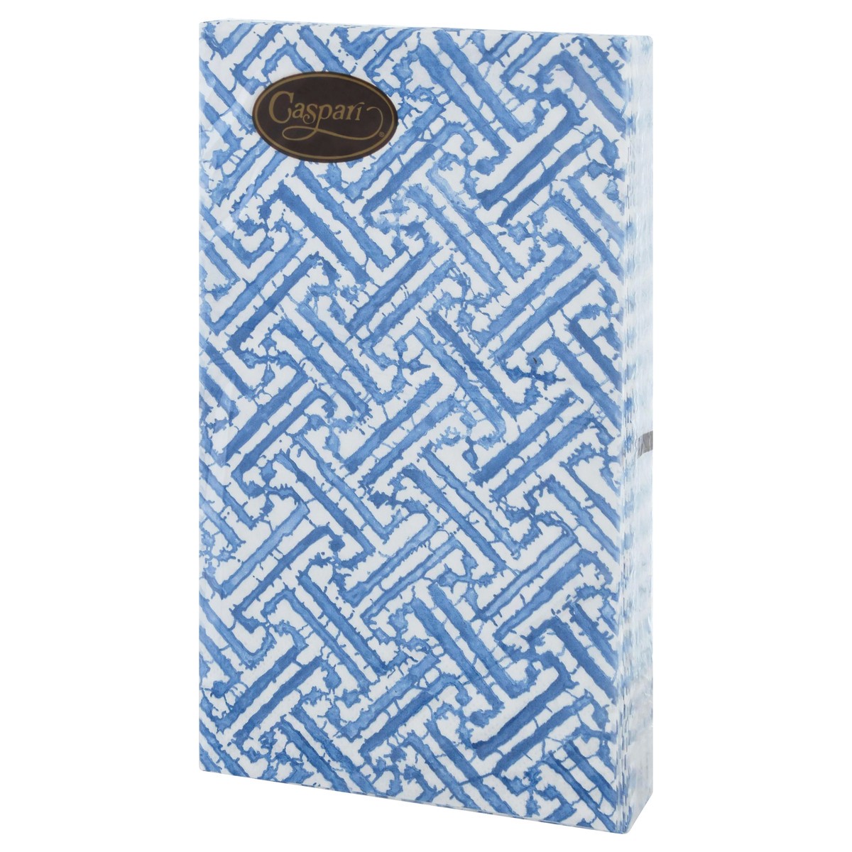 slide 10 of 12, Caspari Triple-Ply Fretwork Blue Guest Towels 15 ea, 15 ct