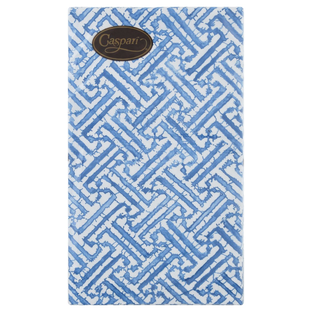 slide 8 of 12, Caspari Triple-Ply Fretwork Blue Guest Towels 15 ea, 15 ct