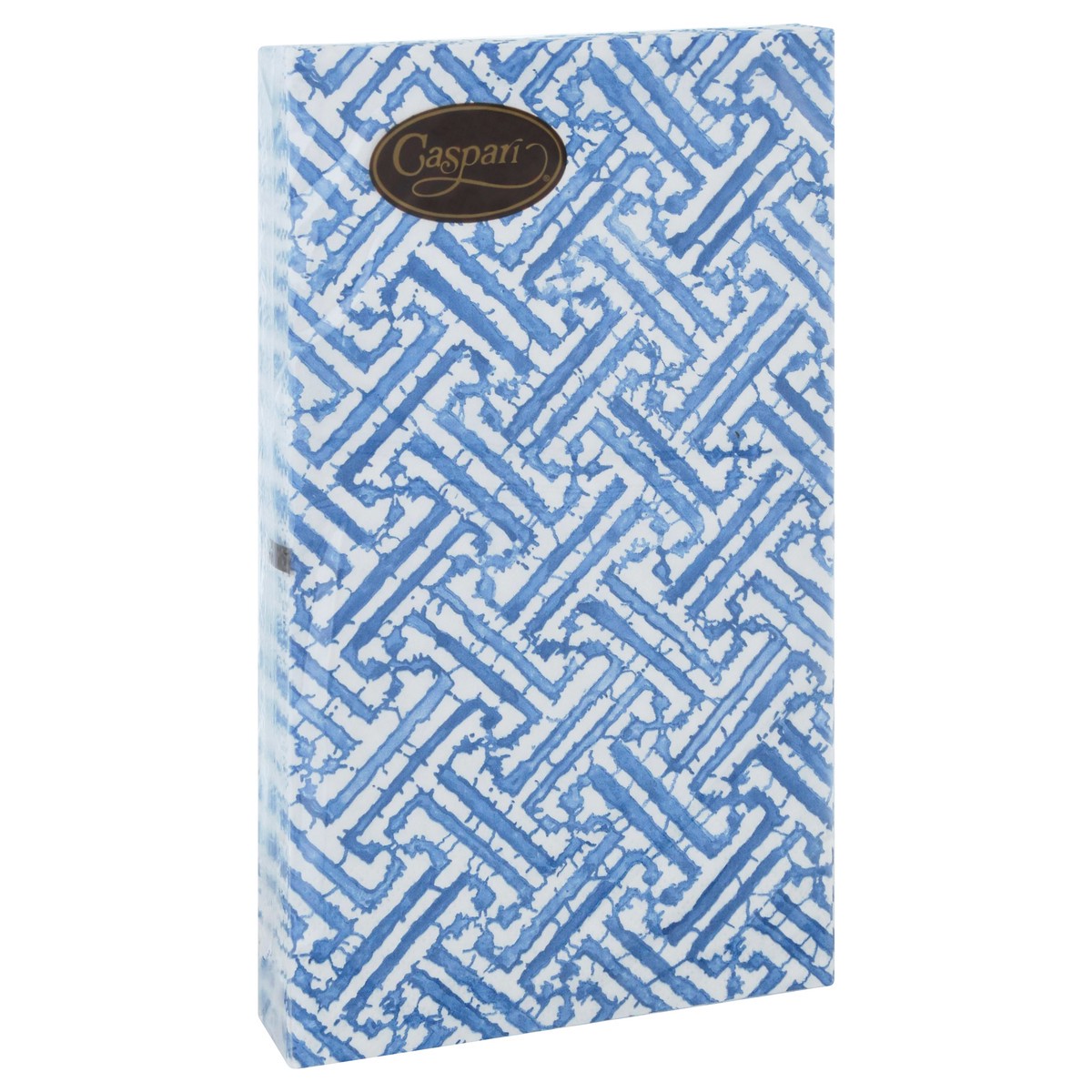 slide 6 of 12, Caspari Triple-Ply Fretwork Blue Guest Towels 15 ea, 15 ct