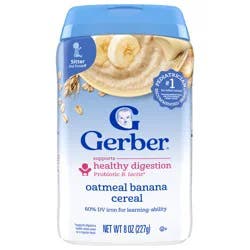 Gerber Stage 2 Baby Food, Oatmeal Banana Cereal, Baby Oatmeal Cereal