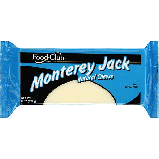 slide 1 of 11, Food Club Bar Cheese - Monterey Jack, 8 oz