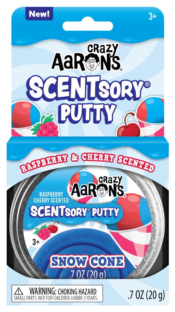 slide 1 of 1, Crazy Aaron's® SCENTsory® Putty - Snow Cone, 1 ct