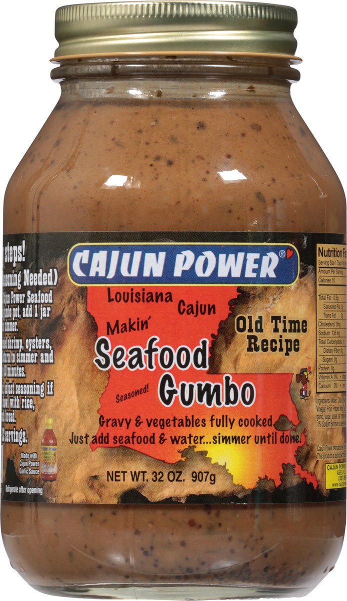 slide 6 of 9, Cajun Power Seafood Gumbo 32 oz, 32 oz