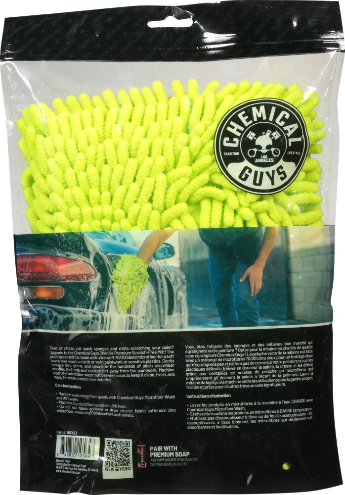 slide 2 of 2, Chemical Guys Chenille Wash Mitt, 1 ct