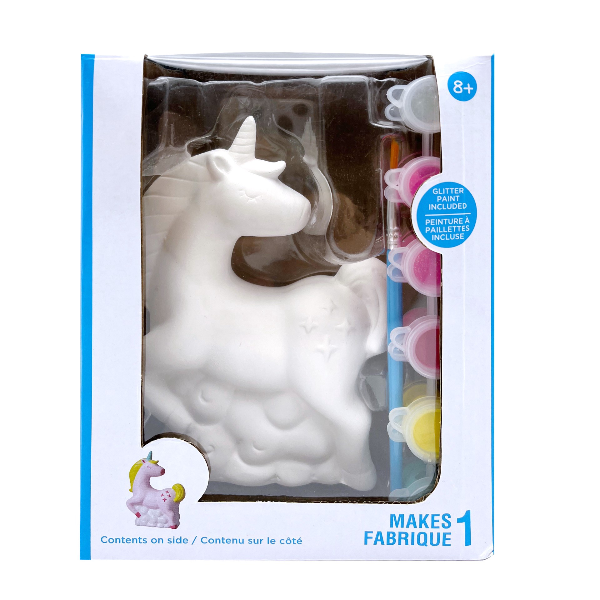 slide 3 of 3, Paint Your Own 3d Ceramic Unicorn Kit By Creatology, 5.1 in x 3.7 in x 6.5 in