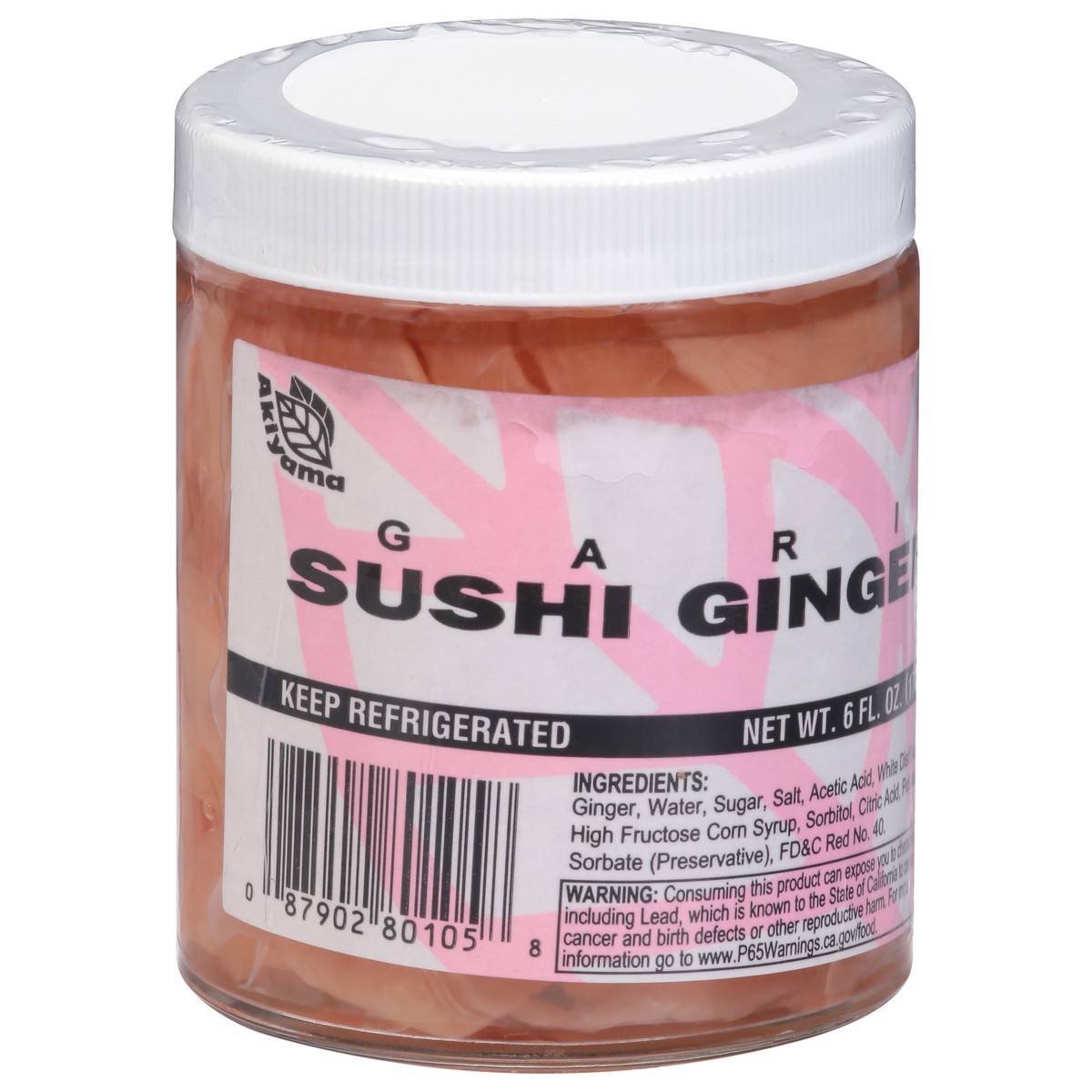 slide 3 of 13, Akiyama Sushi Ginger 6 fl oz, 6 fl oz