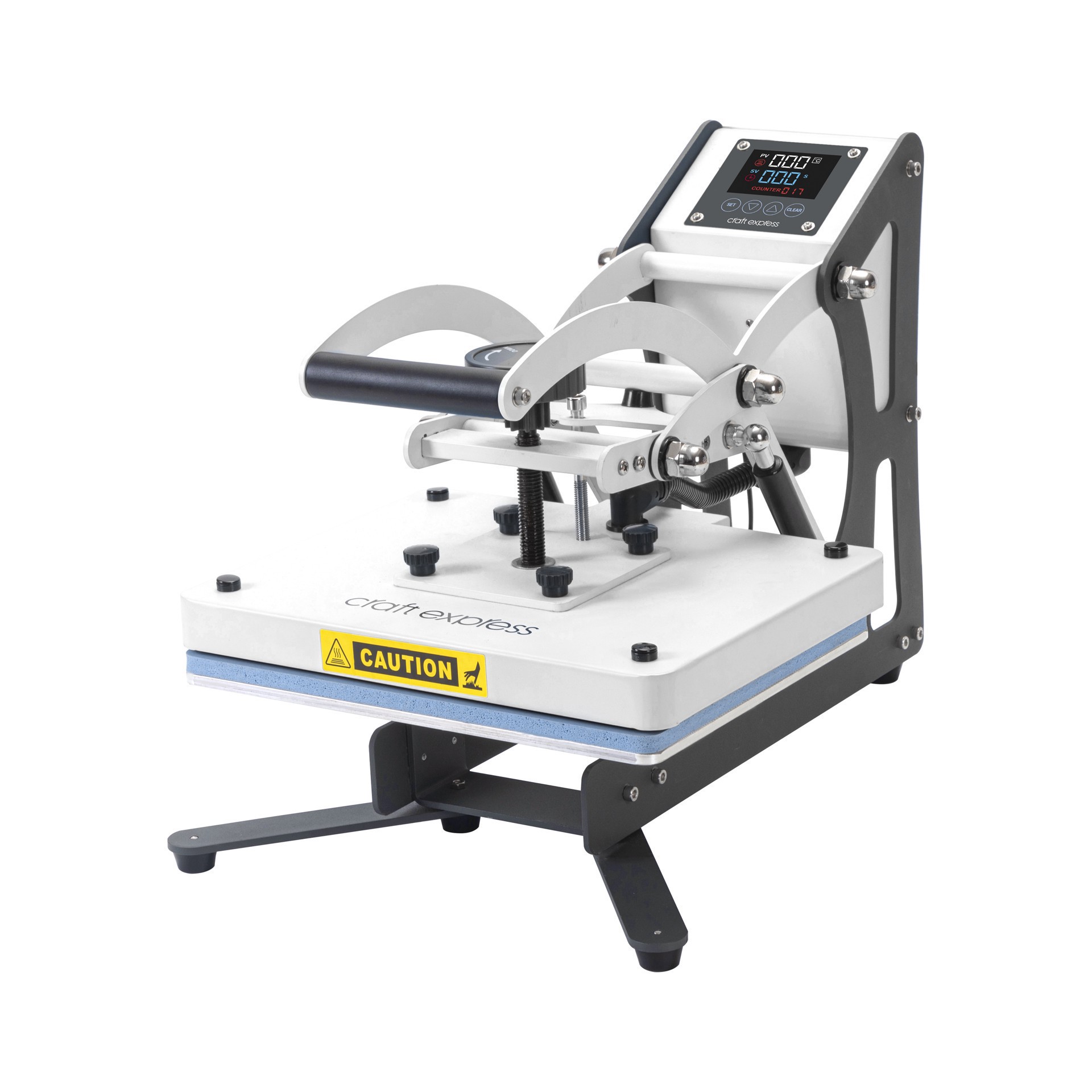 slide 5 of 10, Craft Express White Small Format Heat Press, 22.86cm x 30.48cm