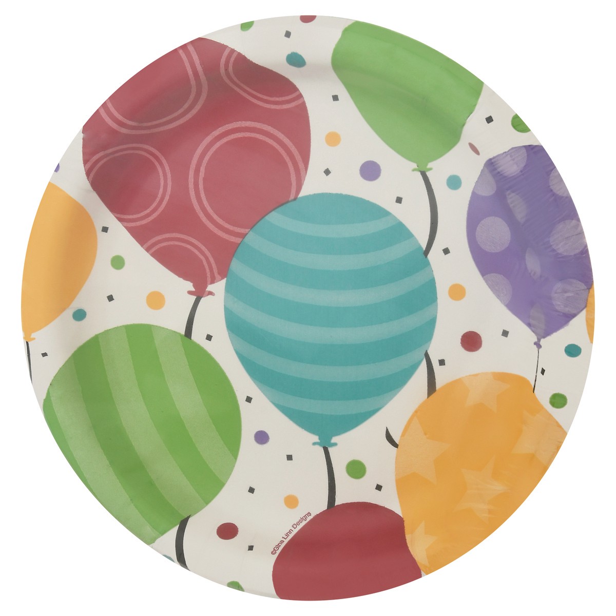 slide 8 of 12, Celebrations Shimmering Balloons Plates 8 ea, 8 ct