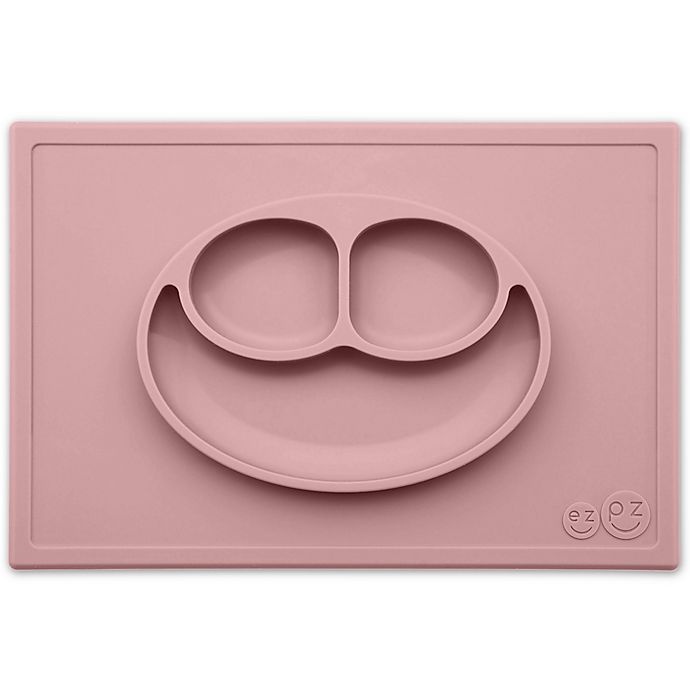 slide 1 of 1, ezpz Happy Mat Placemat - Blush, 1 ct