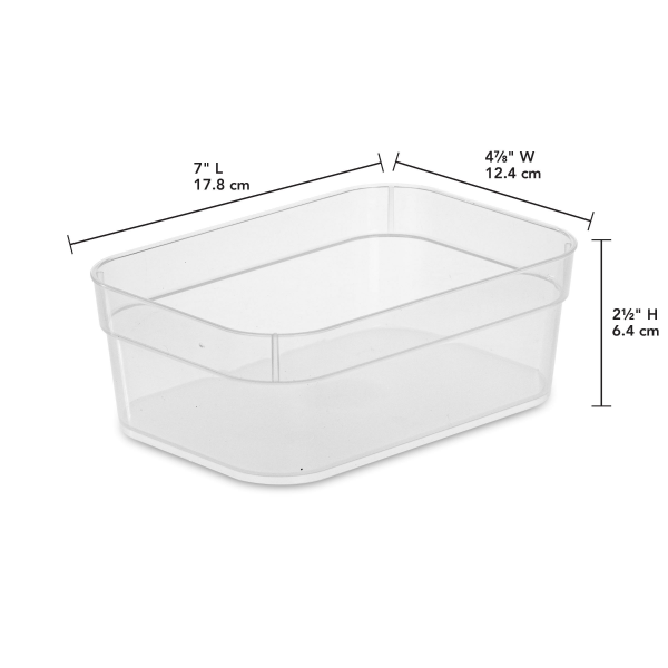 slide 10 of 17, Sterilite Meduim Storage Tray, 3 ct