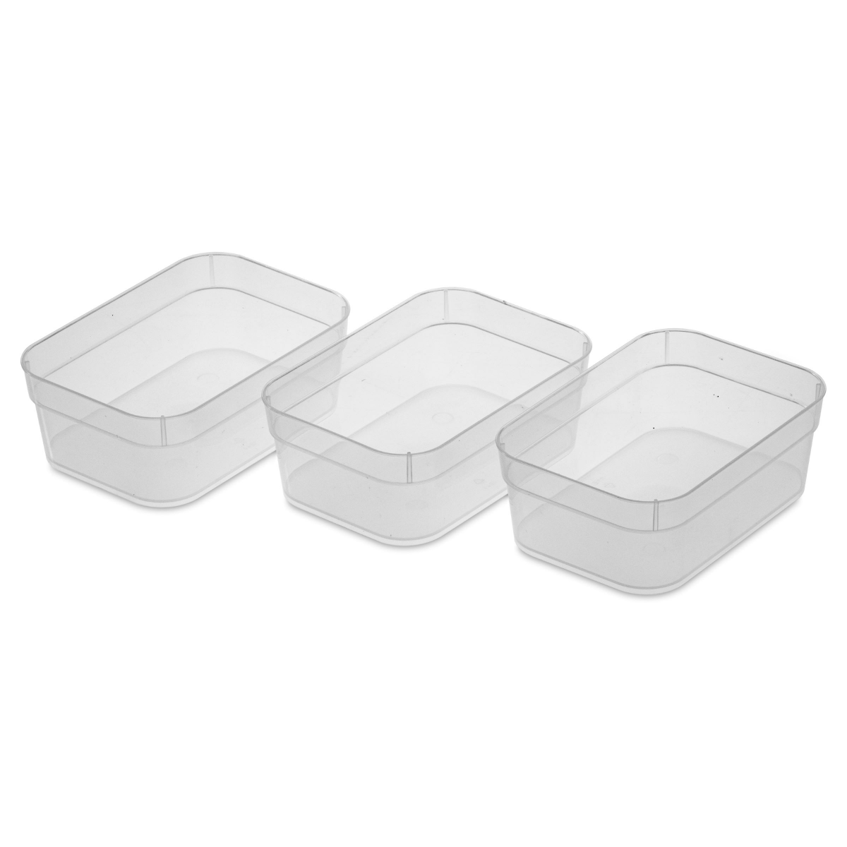 slide 1 of 17, Sterilite Meduim Storage Tray, 3 ct