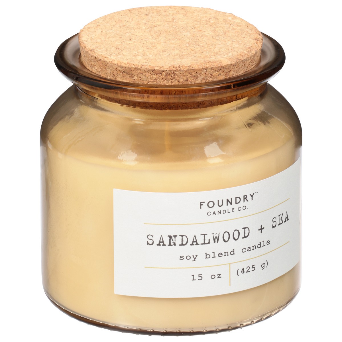 slide 2 of 9, Foundry Candle Co. Foundry Candle Co Sandalwood + Sea Soy Wax Candle, 1 ct