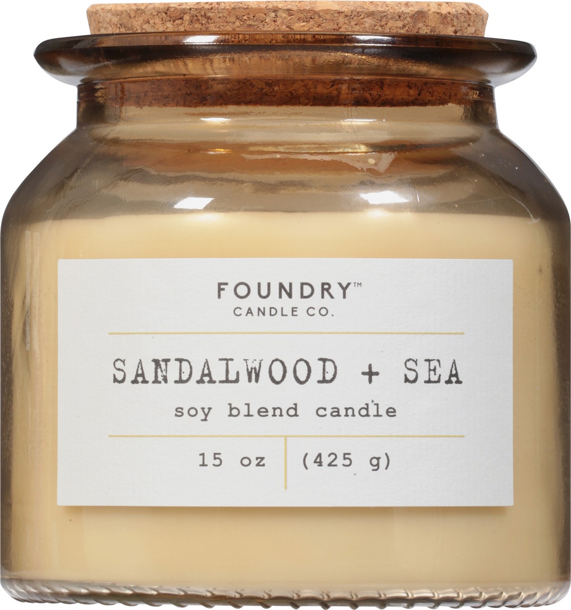 slide 7 of 9, Foundry Candle Co. Foundry Candle Co Sandalwood + Sea Soy Wax Candle, 1 ct