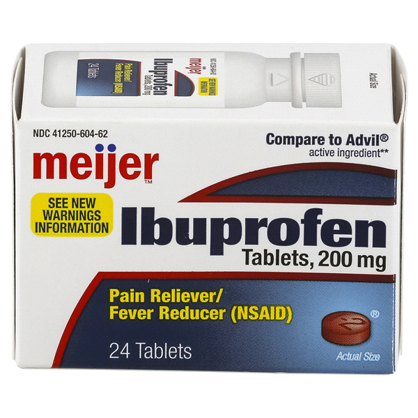 Meijer Brand Ibuprofen Tabs 24 ct Shipt
