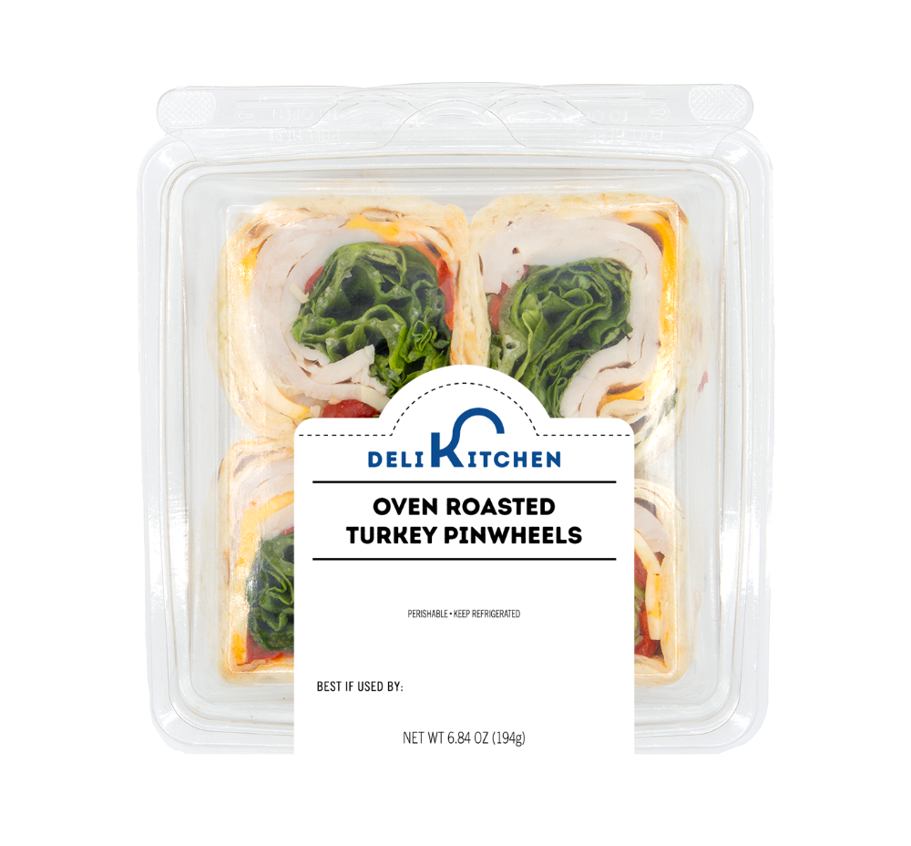 slide 1 of 1, Deli Kitchen Oven Roasted Turkey Pinwheels, 6.84 oz
