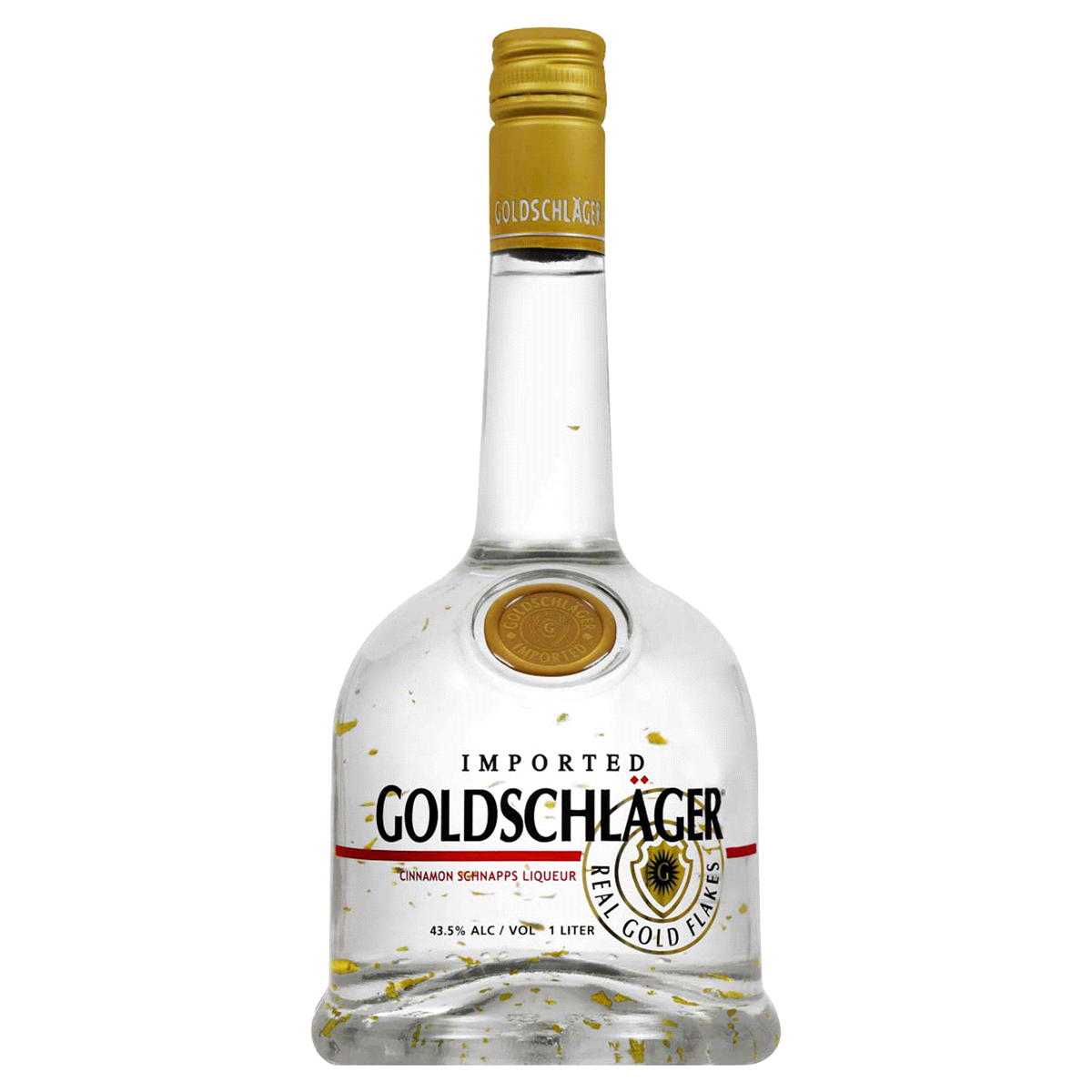 slide 1 of 5, Goldschläger Goldschlager Cinnamon Schnapps, 1 liter