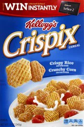 Kellogg's Crispix Breakfast Cereal, 8 Vitamins and Minerals, Try in Snack Mix, Original, 12oz Box, 1 Box