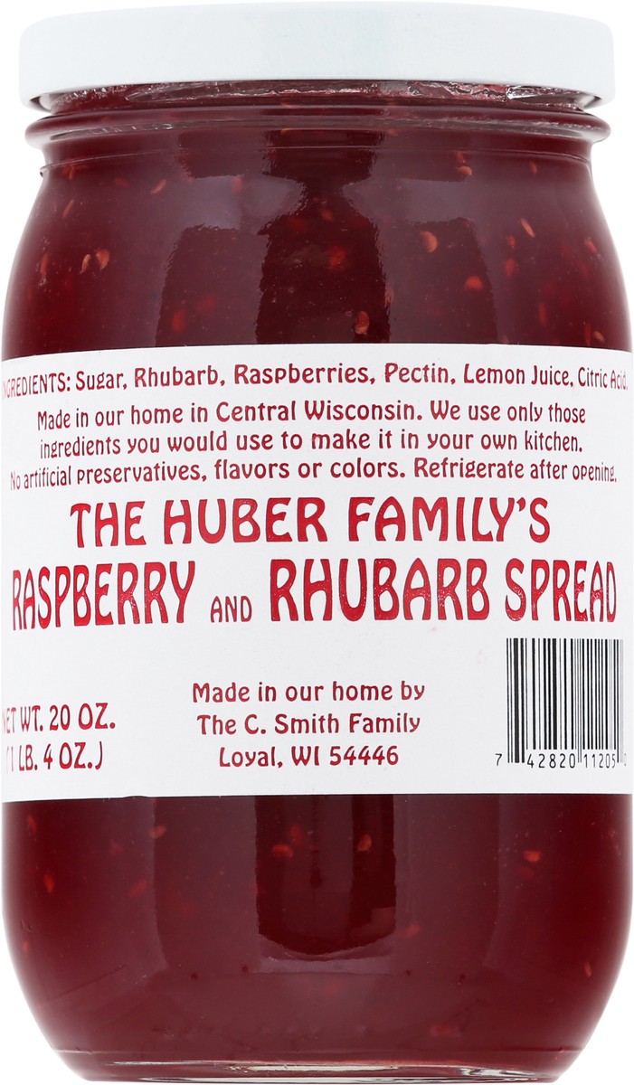 slide 9 of 11, The Huber Family's Huber Rasp/Rhubarb Preserves, 20 oz