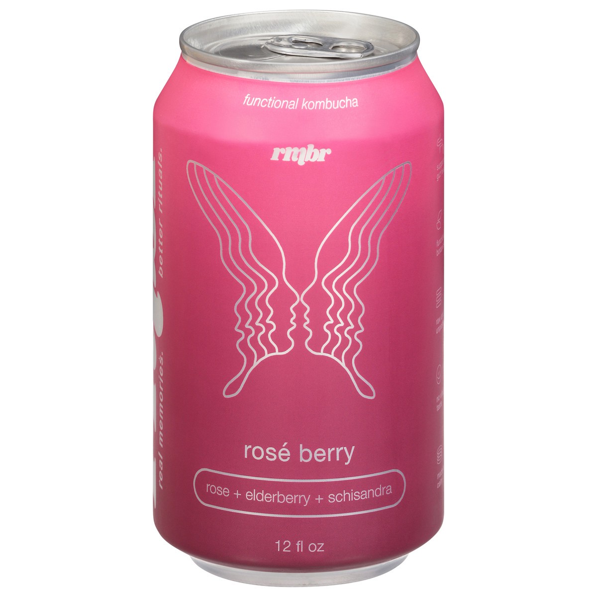 slide 8 of 13, RMBR Rose Berry Functional Kombucha 12 fl oz, 12 oz