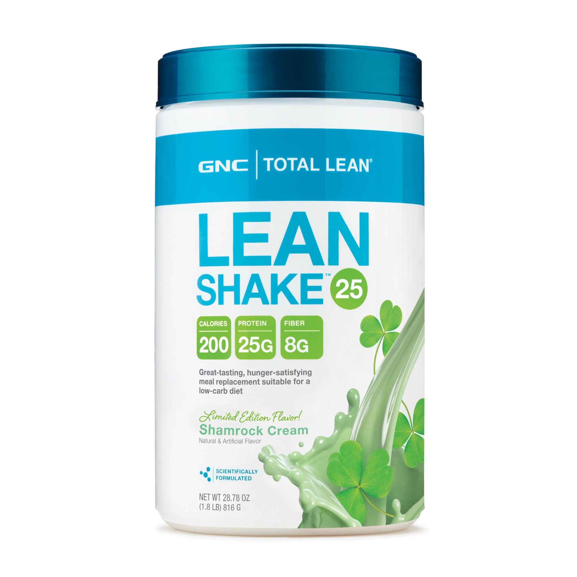 slide 1 of 1, GNC Total Lean Lean Shake- Shamrock Cream, 1.8 lb