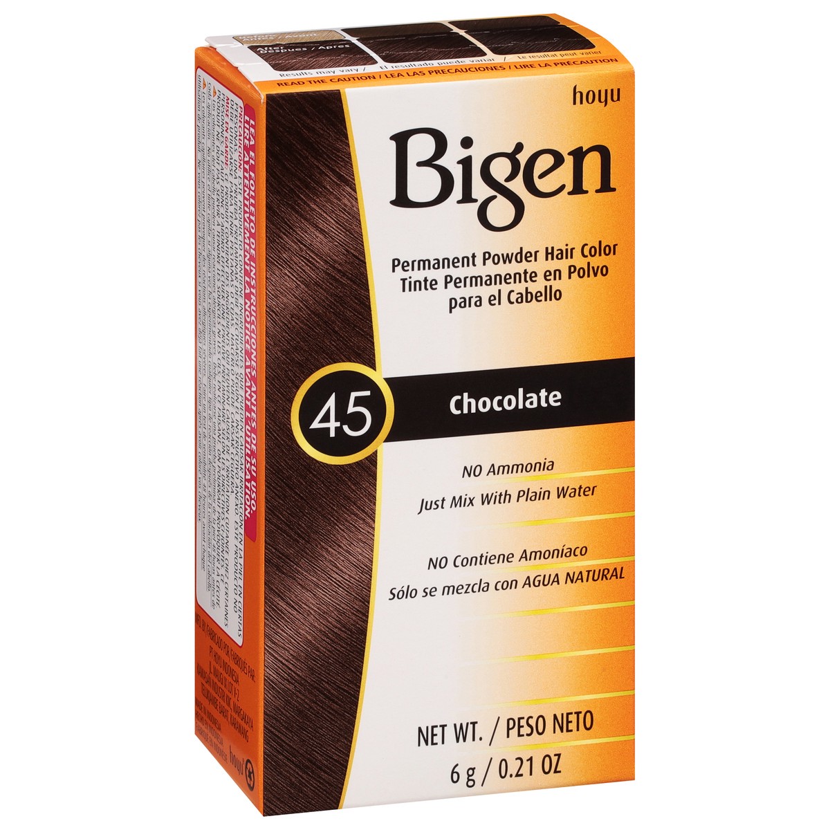 slide 7 of 11, Bigen Chocolate 45 Permanent Powder Hair Color 0.21 oz, 0.21 oz