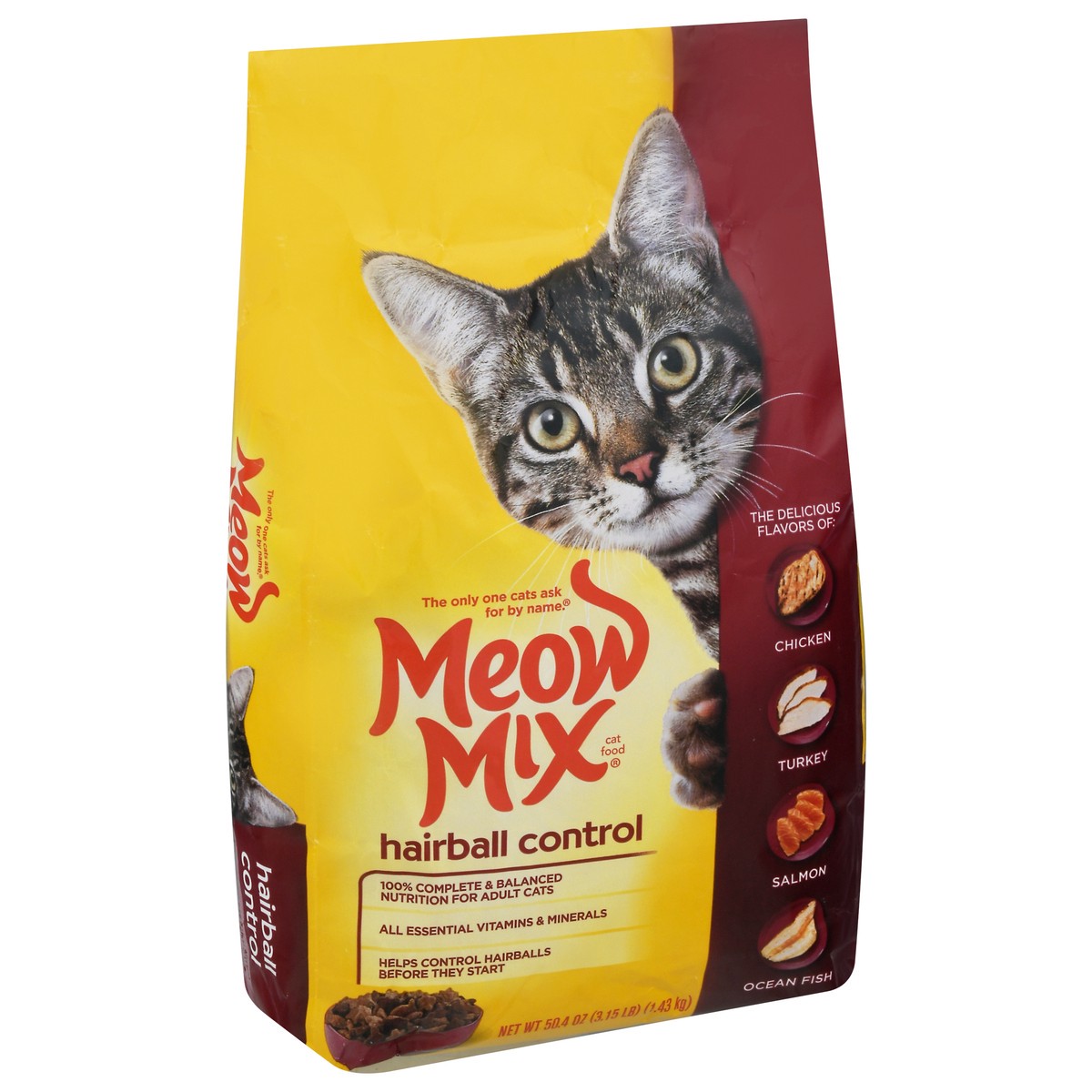 slide 9 of 12, Meow Mix Hairball Control Cat Food 50.4 oz, 50.4 oz